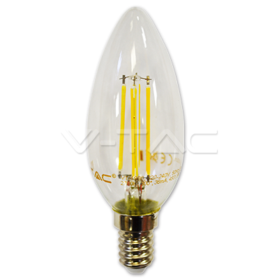 LED žarulja - 4W Žarna nit E14 Svijeća Toplo bijela